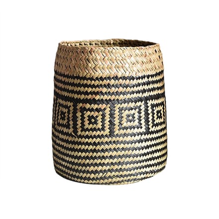 Geweven Mand Opbergmand Handgemaakte Stro Rommel Opbergmand Tuinmand beige
