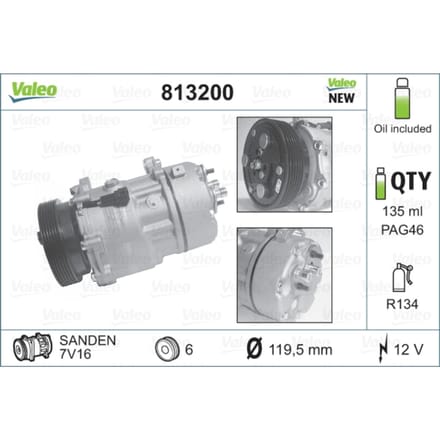 Compressor airconditioning VALEO 813200