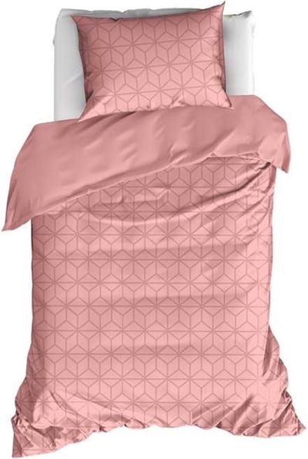 De Witte Lietaer Skyscraper Dekbedovertrek - Eenpersoons - 140x200/220 cm - Blush