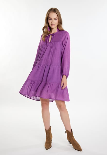 IZIA Midi-jurk met gestreept dessin Dames lila