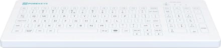 Purekeys - draadloos medisch toetsenbord - compact - wit