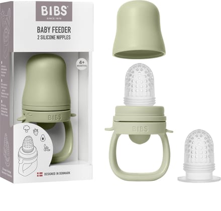BIBS Babyvoeder - 4+ mnd - tandjes & zelf eten - Sage