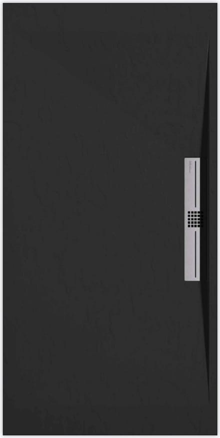 Sanifun douchebak Stone Side Black Slate 1400 x 900 S