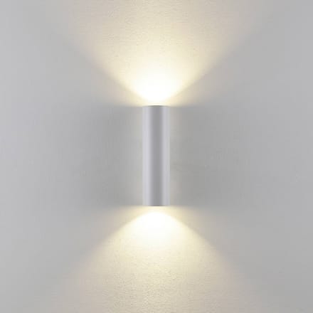 Deko-Light CAN wandlamp, wit, 2-lamps, hoogte 22 cm, metaal, GU10