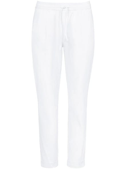 Enkellange comfortbroek pasvorm Cornelia Van Peter Hahn wit