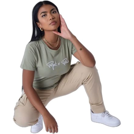 Dames t-shirt met geborduurd logo Project X Paris Basic