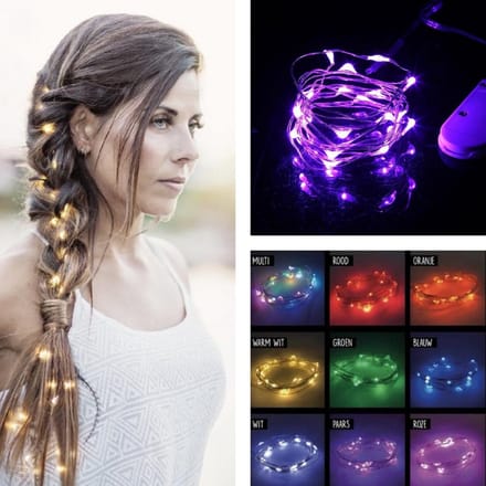 Ibiza Hairlights - Lilac - haarlichtjes 1 stuk - lila