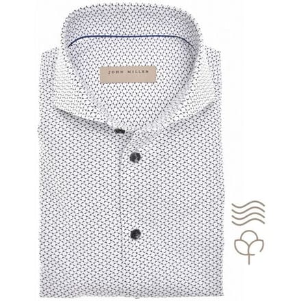 John Miller Overhemd Enchanted Pattern Shirt Donker Blauw / male