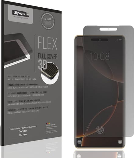 dipos FLEX – Matte Privacy Screenprotector geschikt voor Condor 80 Pro | Volledige Schermbescherming | Case-Friendly