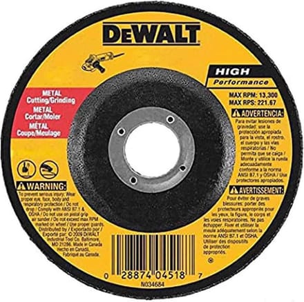 DeWALT DX7941 EXTREME™ Afbraamschijf Metaal 125mm