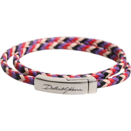 Gevlochten Lederen Armband met Magnetische Sluiting