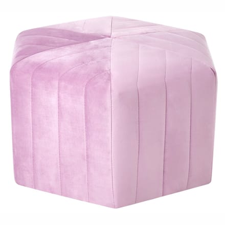 MURIETTA - Poef - Lichtviolet - Fluweel