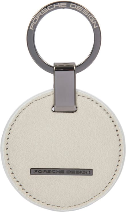 PORSCHE DESIGN Sleutelhanger Keyring Circle White Wit