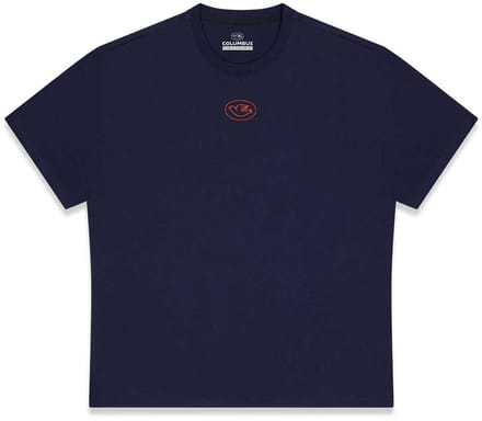 Cinelli Columbus Fork Sticker T-shirt Met Korte Mouwen Blauw S