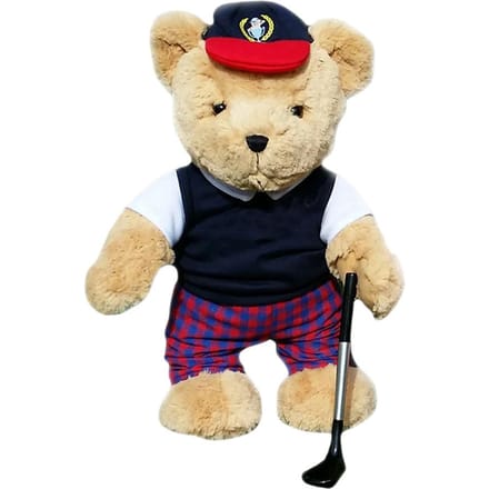 Golfen, Golfende Jongen, Knuffelbeer, Verzamelbaar Pluche Speelgoed