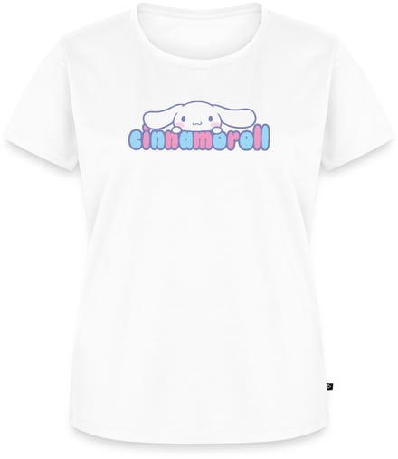 Cinnamoroll Gluurt Over De Letters Premium T Shirt Dames
