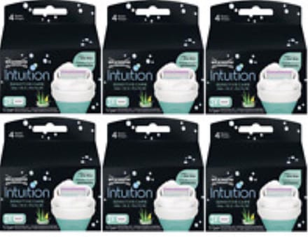Wilkinson Intuition Sensitive Navul Scheermesjes  *** Beste Koop ***  6 x 3 Stuks
