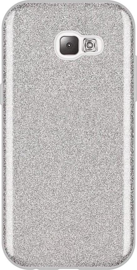 HB Hoesje Geschikt voor Samsung Galaxy A5 2017 - Glitter Back Cover - Zilver