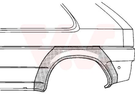 Van Wezel - ACHTER SCHERM VOOR HONDA CIVIC HB 1987-1991 ARC308962VWAN