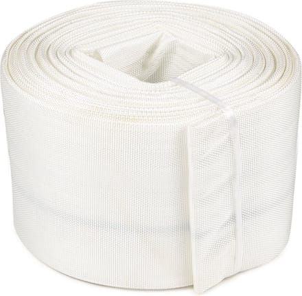 Rubbermagazijn - Platte waterslang - Wit - Rol 20 meter - Ø 100mm - Afvoerslang