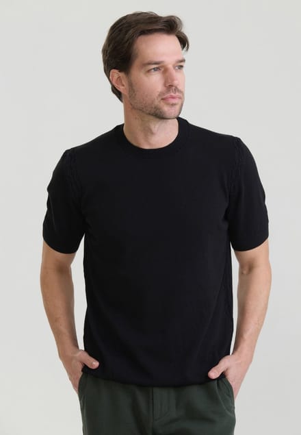 Felix Hardy Tshirt Ronde Hals 100% Katoen Heren Zwart - S
