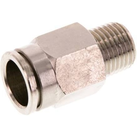 12mm x R1/4'' Messing Insteekfitting Buitendraad FKM [2 Stuks]