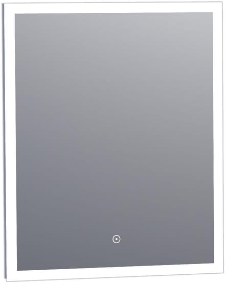 Brauer Jade Spiegel - Rechthoekig - 60 cm - met Directe LED-Verlichting - Dimbaar - met Touchbediening