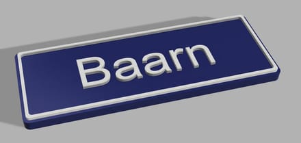 Koelkast magneet Baarn 8 X 3 CM