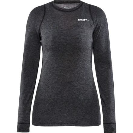 Craft - Core Wool Merino LS Tee - Thermoshirt - Dames - Zwart - S