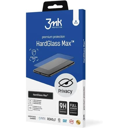 Versterkt gehard glas 3MK Apple iPhone 11 - HardGlass Max™ Privacy
