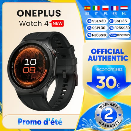 OnePlus Watch 4 - Midnight Titanium - 47mm