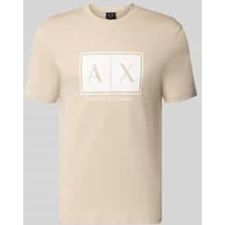 T-shirt met logo en ronde hals