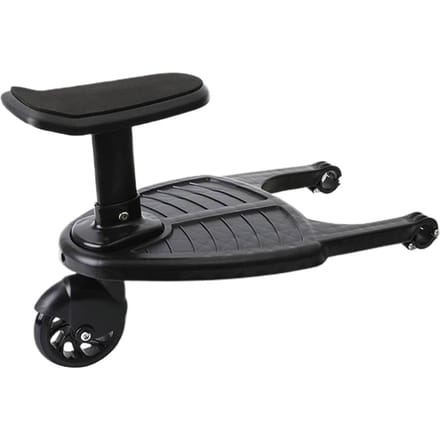 Kinderwagen Wielenplank Kinderwagen Meerijplank met Zadelzitje Kind Kinderwagenopzetstuk Geschikt voor gray