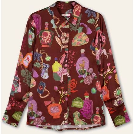 Oilily Bressa Blouse- maat34 Hot Chocolate
