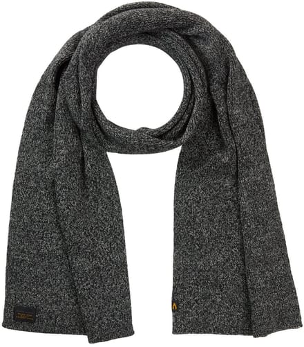 camel active Gemêleerde gebreide sjaal - Maat menswear-OS - Zwart