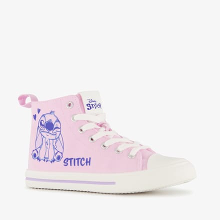 Lilo & Stitch hoge meisjes sneakers roze - Maat 34 - Uitneembare zool