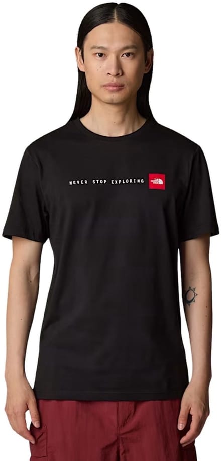 The North Face SS Never Stop Exploring Casual T-shirt Heren Zwart XL