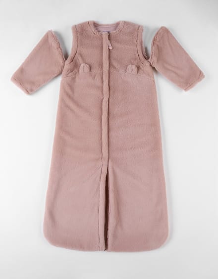 Noukie's - Slaapzak - Pink - Groloudoux - 100 cm - Uitneembare mouwen