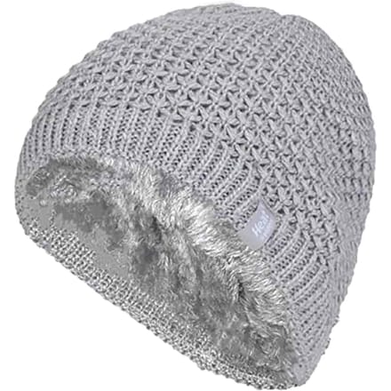 Heat Holders - Gebreide warme thermo muts voor dames - Lichtgrijs