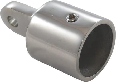 Eindstuk voor biminitop RVS - 25 mm
