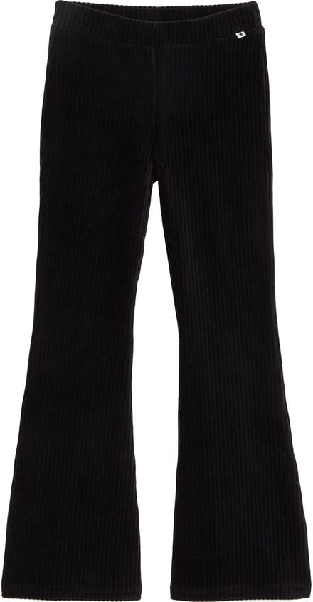 WE Fashion Meisjes velvet flared legging van ribstof