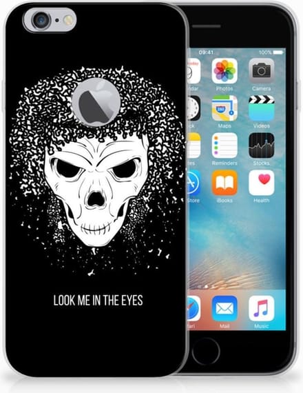 Silicone Back Case Apple iPhone 6 Plus | 6s Plus Skull Hair