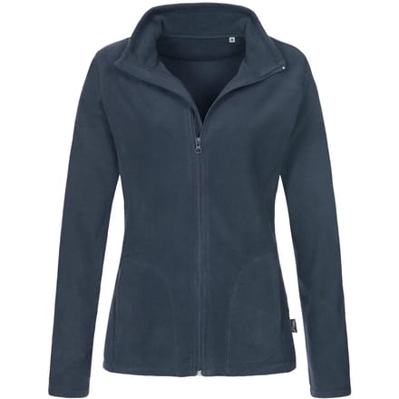 Stedman - Fleece Dames Trui met Rits - Blue Midnight maat M