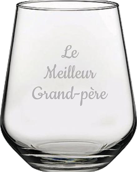 Drinkglas gegraveerd - 42,5cl - Le Meilleur Grand-père