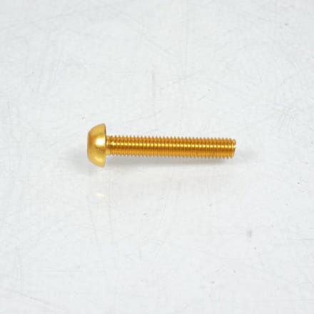Vis Dôme BTR 5mm M6 pas 100 35mm anodisé Or 3AS Racing pour moto Neuf