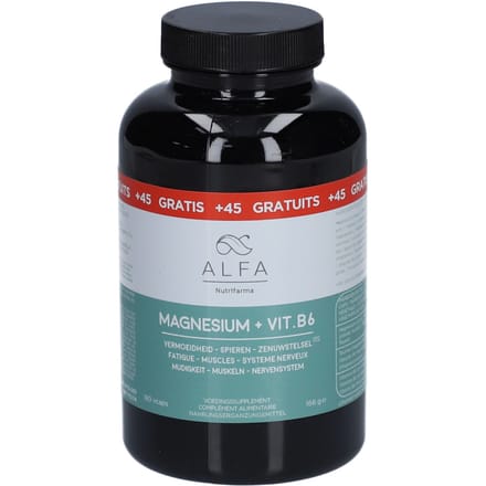 Alfa Magnesium + Vit B6 180 Capsules