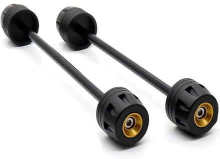 Motorfiets Valbescherming - As sliders - Motor bescherming - CNC aluminium constructie - Universeel - Goud