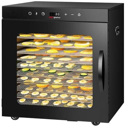 GGM Gastro Dörrgerät / Dörrautomat - mit 10 Ablagen - Schwarz - 800 Watt