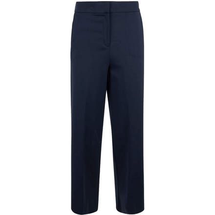 broek bijgesneden vrouw blauw