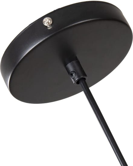 Hanglamp Zwart met hout - Scaldare Marsala